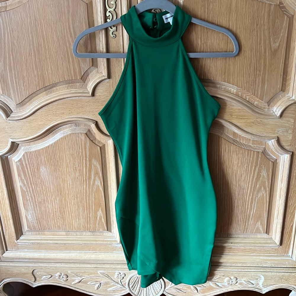 Bodycon mini dress green